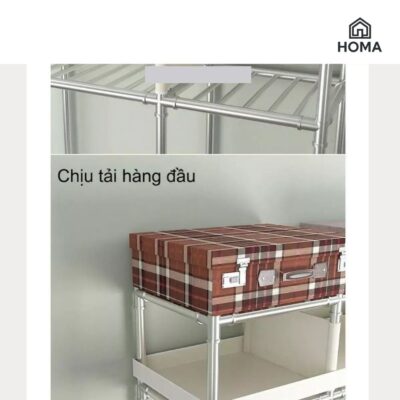 Treo đồ lên khung tủ vải 